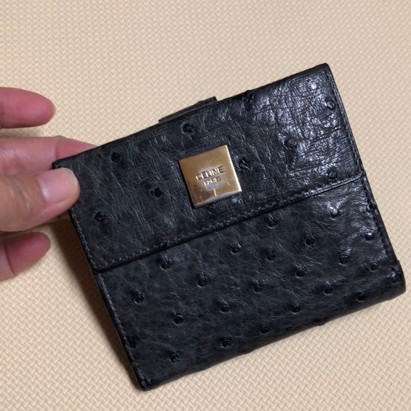 Sold ❌Celine wallet - real ostrich leather good used condition 😍 - Picture 1 of 10